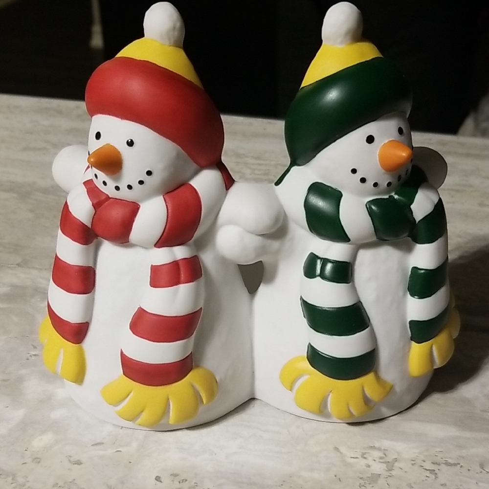Festive Snowman Partylite Candle Holder